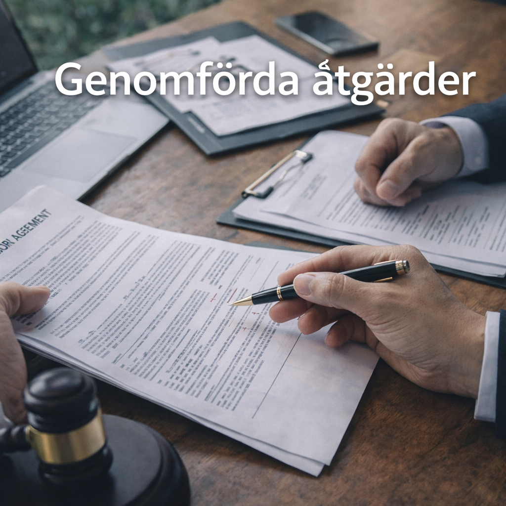 Genomförda åtgärder i anonymiserat case från Ekoakuten med fokus på ekonomisk analys och beslut