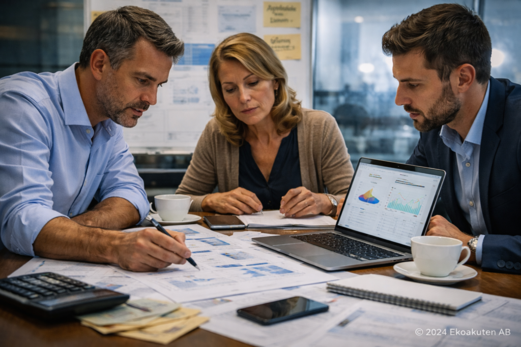 Analys och åtgärder vid akut likviditetskris – strukturerad genomgång av ekonomi, kassaflöde och bankdialog i anonymiserat kundcase från Ekoakuten AB
