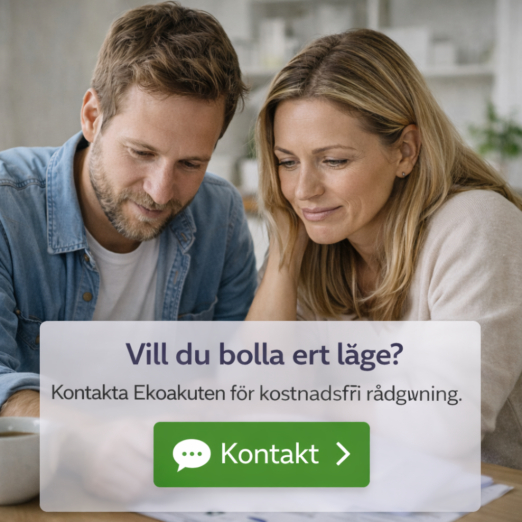 Vill du bolla ert läge när privat ekonomi börjar bära företaget – kontakta Ekoakuten för rådgivning.