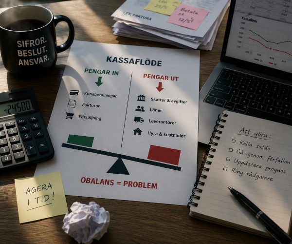 ikviditetsproblem och obetalda fakturo