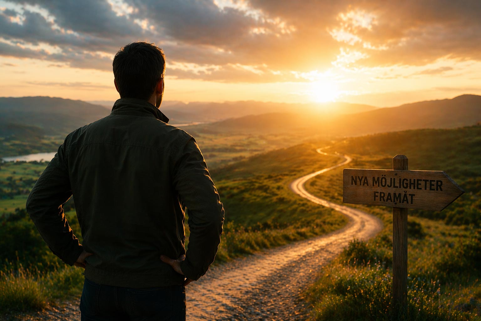 företagare som ser en väg framåt efter ekonomisk stress i företaget