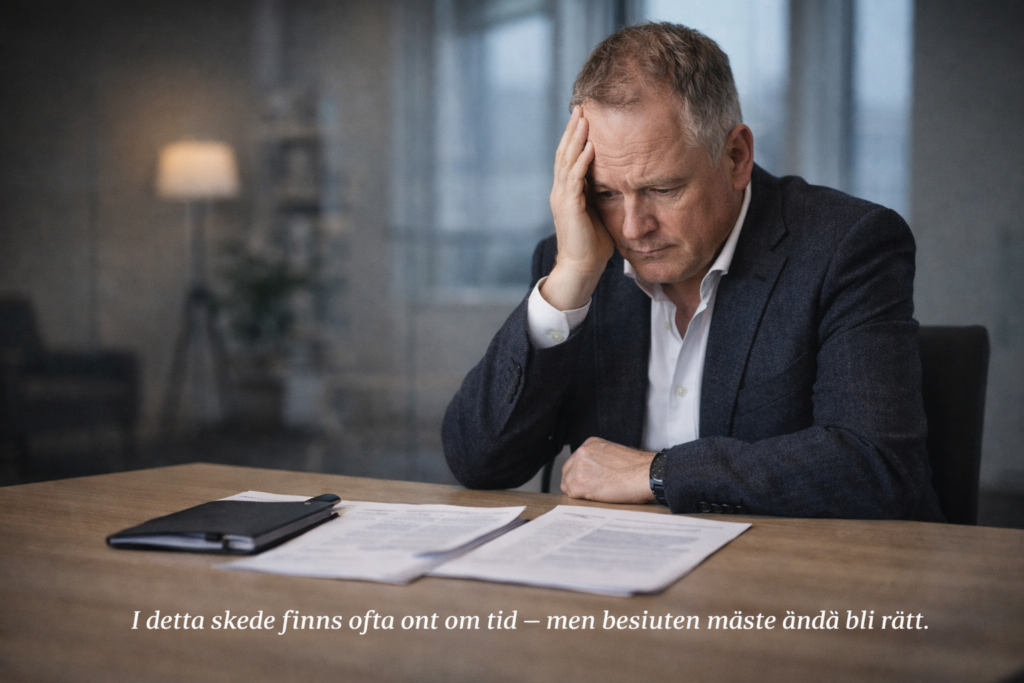 Beslutsfattare i ett kritiskt skede där fel hantering av krav eller betalningsföreläggande kan få allvarliga konsekvenser för företaget.