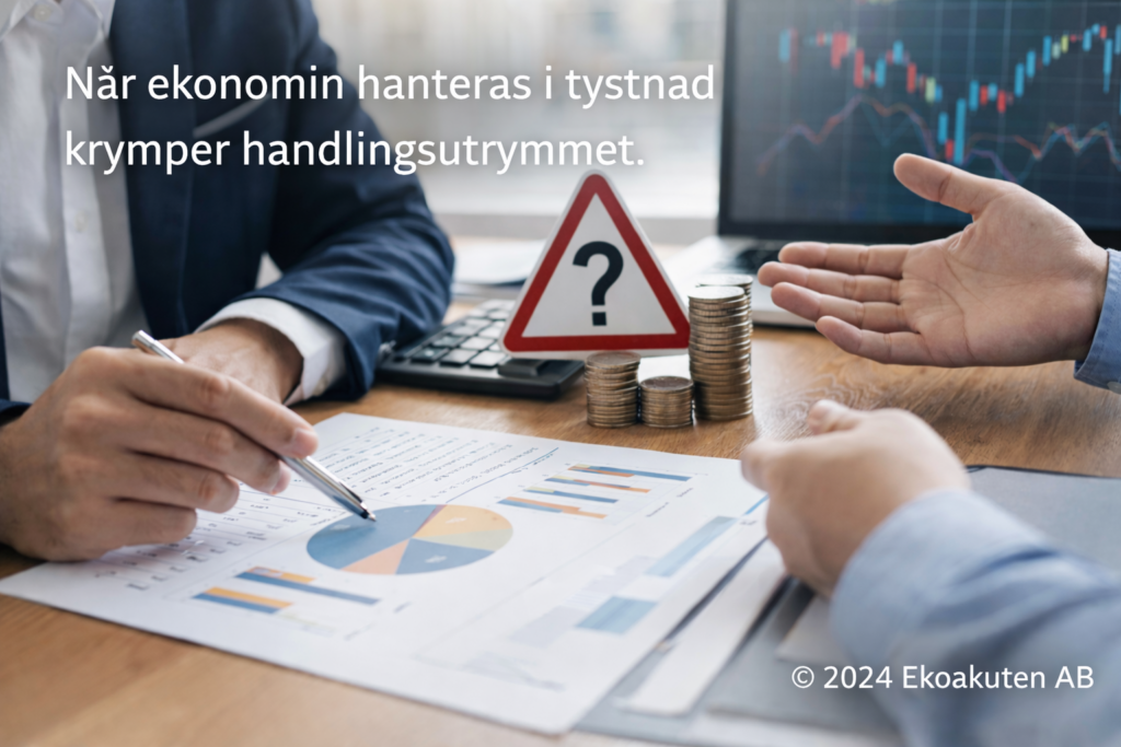 När ekonomin hanteras i tystnad krymper handlingsutrymmet i ett företag – anonymiserat kundcase om företagskris