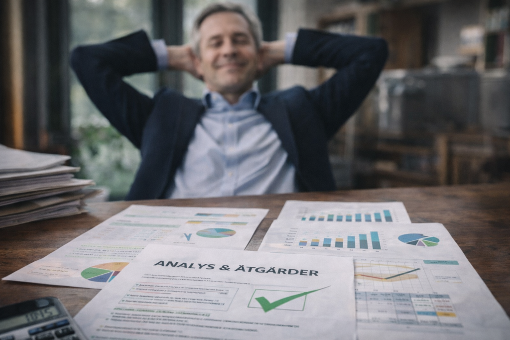 Resultat efter åtgärder när skatter och avgifter varit styrande för företagets beslut