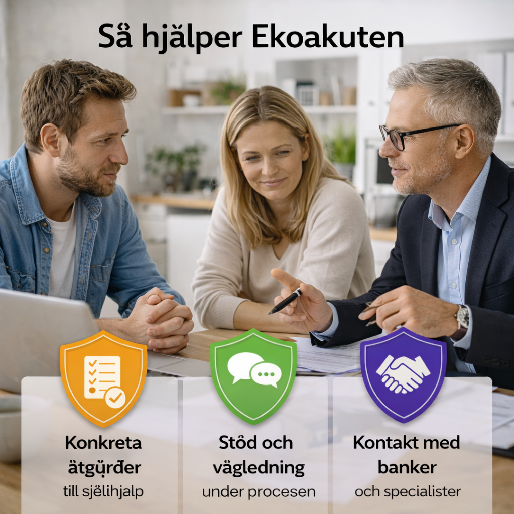 Så hjälper Ekoakuten företagare när privat ekonomi börjar bära företaget genom struktur, vägledning och kontakt med banker.