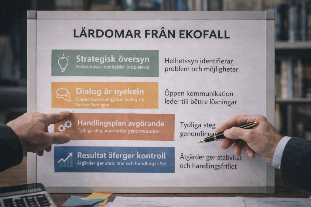 Slutsats efter ekonomisk analys – tydliga beslut och ökad kontroll för företag i kris med stöd från Ekoakuten AB