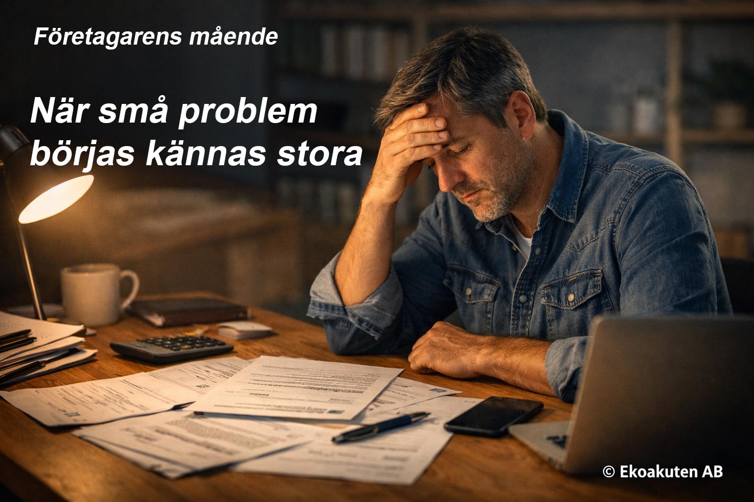 små problem i företag kan bli en stor belastning för företagare