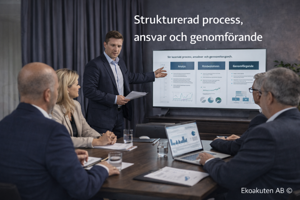 Strukturerad process, ansvar och genomförande vid företagskris – Ekoakuten AB