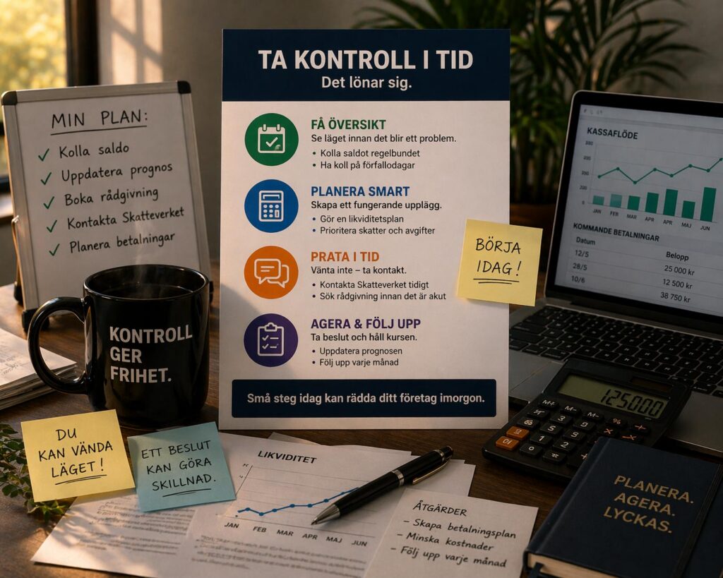 ta kontroll över företagets ekonom