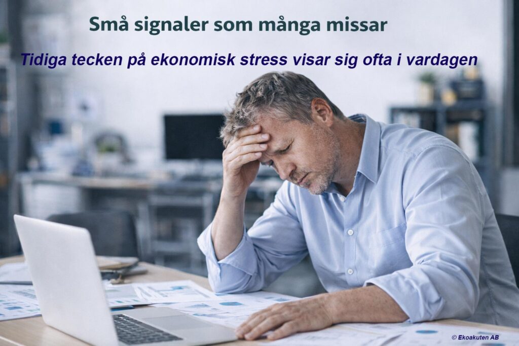 tidiga tecken på ekonomisk stress hos företagare