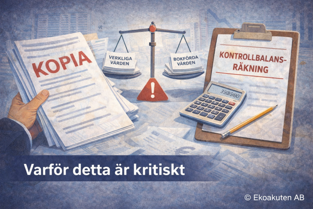 Varför kontrollbalansräkning är kritisk vid misstänkt kapitalbrist